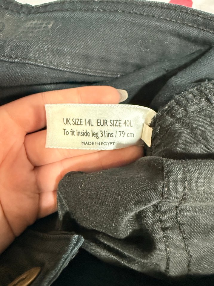 Kadın ispanyol paça siyah kot - Görsel 3