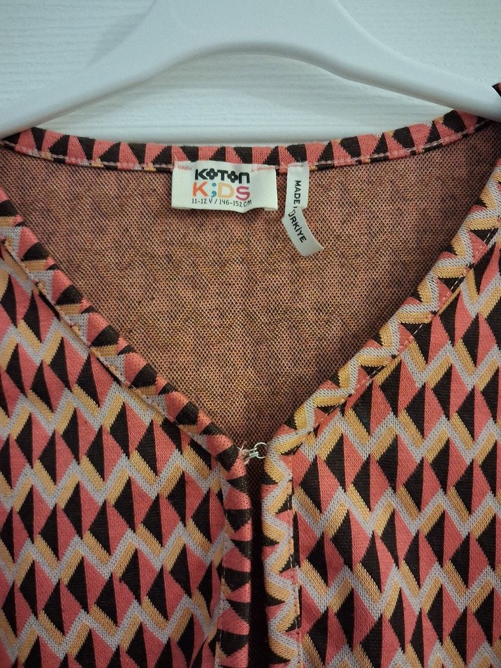 Düğmeli Bohem Kız Bolero, Uzun Kollu - Görsel 2