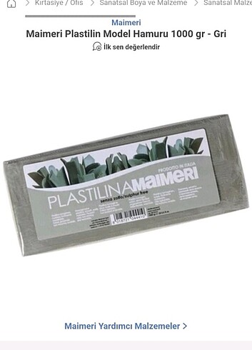 MAIMERI PLASTİLİN 2KG (2 PAKET)