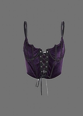 Gotik Vamp Crop Büstiyer Small