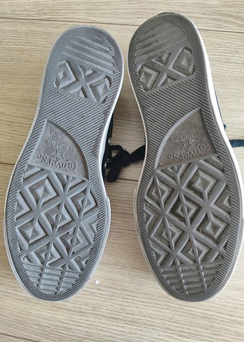 Converse Kadın siyah Beyaz Sneakers - Görsel 5