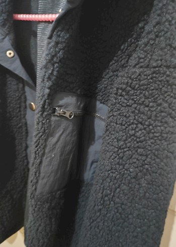 lacivert Düğmeli Kadın Midi Ceket - Görsel 3