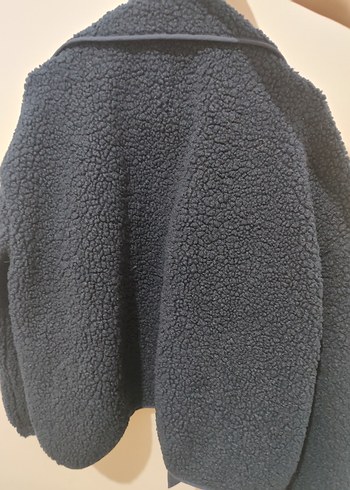 lacivert Düğmeli Kadın Midi Ceket - Görsel 4