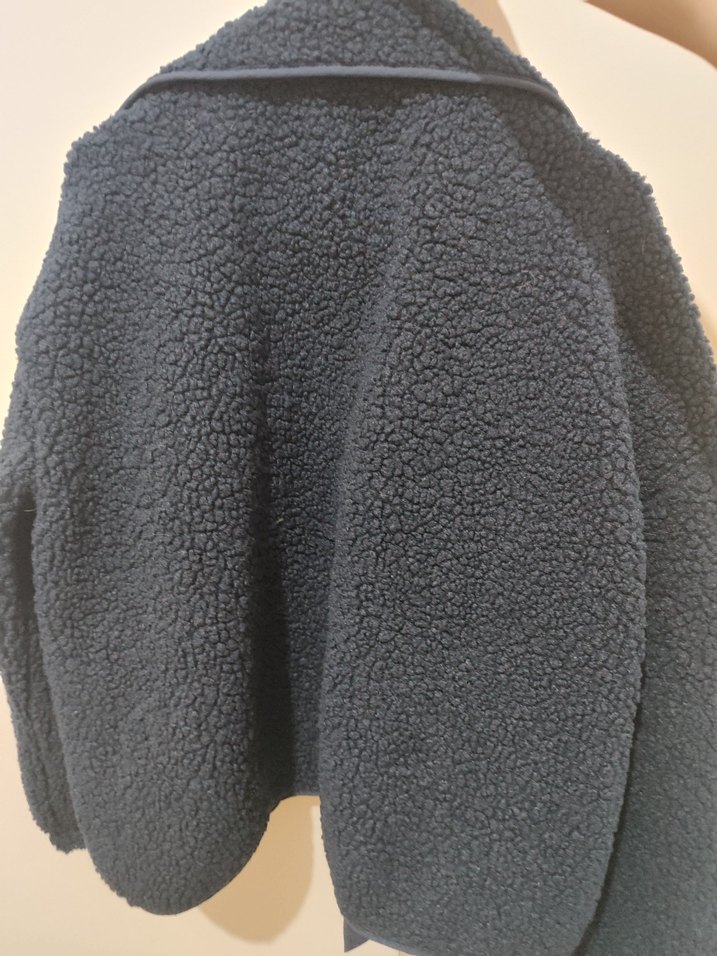 lacivert Düğmeli Kadın Midi Ceket - Görsel 4