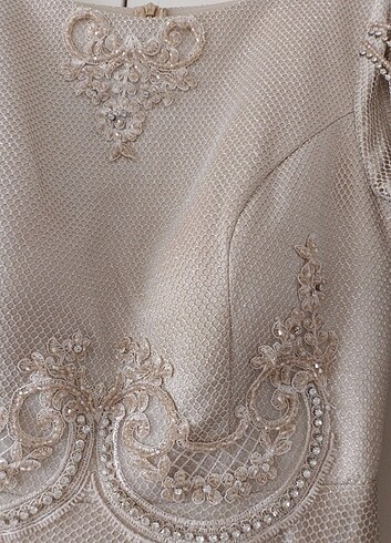 Bayan tesettür abiye elbise  - Görsel 6