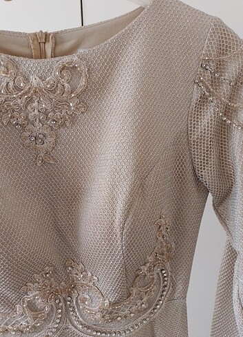 Bayan tesettür abiye elbise  - Görsel 7