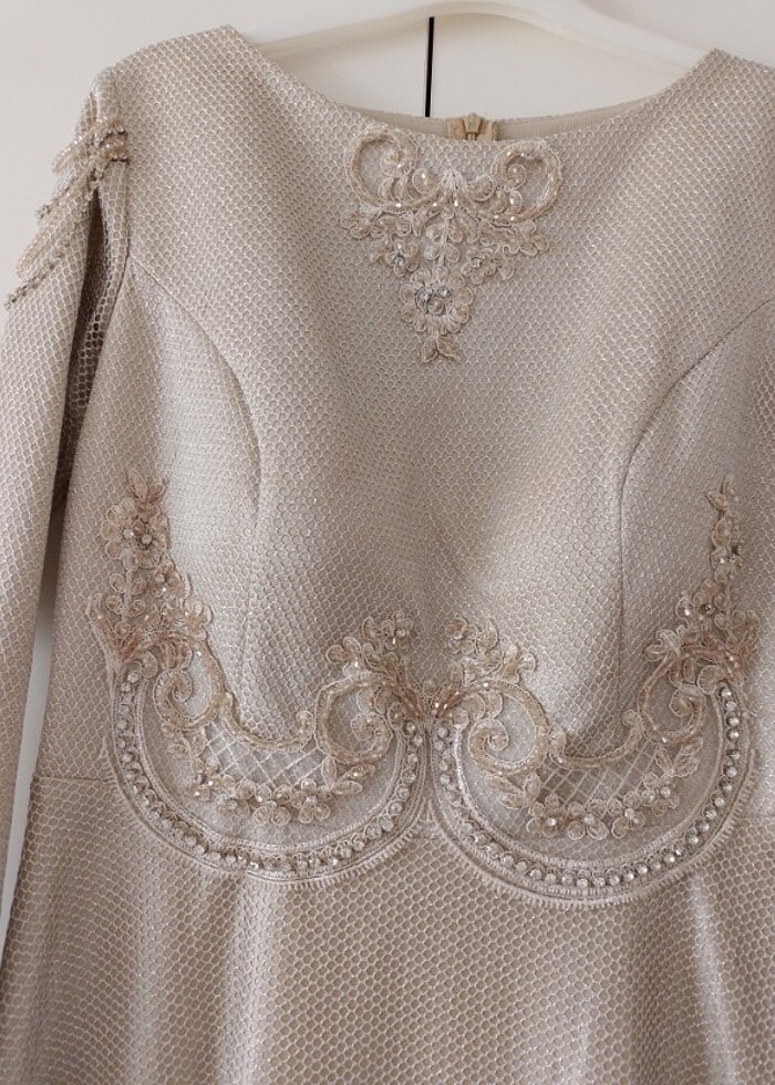 Bayan tesettür abiye elbise  - Görsel 4