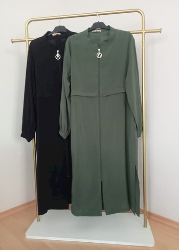 Kadın uzun Kol Haki Kap tunik - Görsel 7