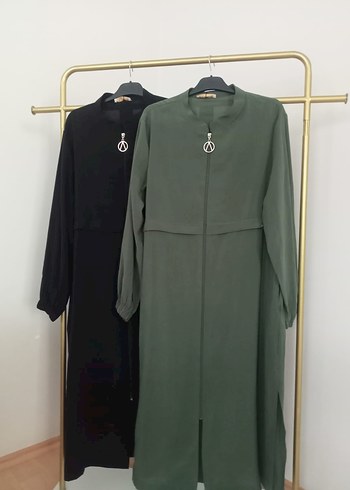 Kadın uzun Kol Haki Kap tunik - Görsel 5