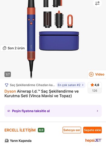 Dyson Airwrap i.d. Saç Şekillendirme ve Kurutma Seti