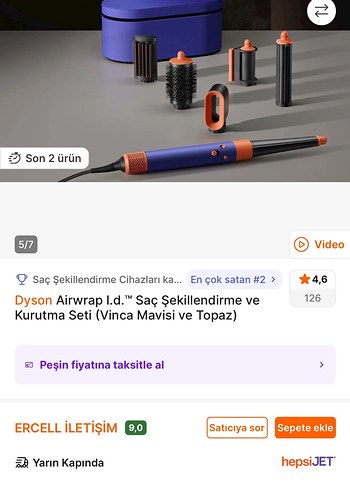 Beden Dyson Airwrap i.d. Saç Şekillendirme ve Kurutma Seti