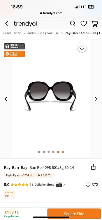 Ray Ban Ray-Ban Güneş Gözlüğü