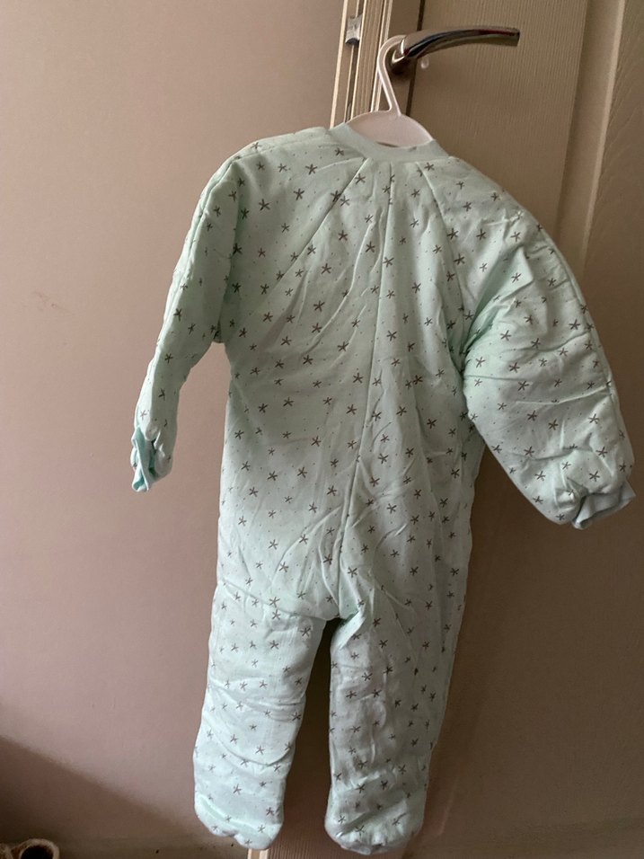 Bebek Fermuarlı Beyaz Tulum - Görsel 2