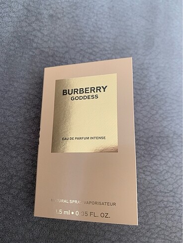 Burberry goddess sample