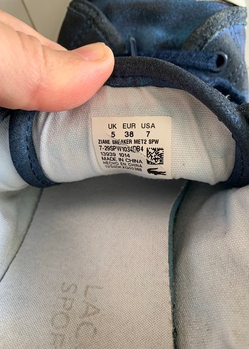 38 Beden Lacoste ayakkabı