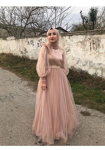 36 Beden Gold Tesettür Abiye