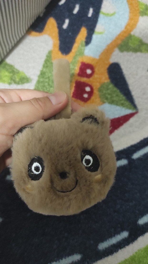 Nakışlı Kürklü Çocuk Kulaklık - Görsel 3