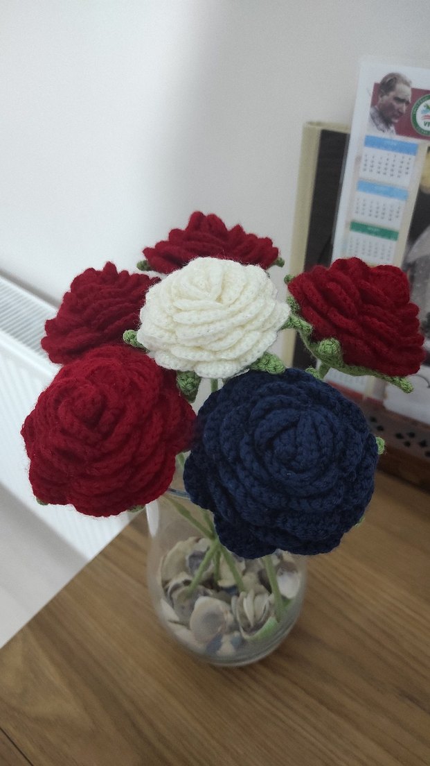 Örgü Güller tane fiyati - Görsel 4