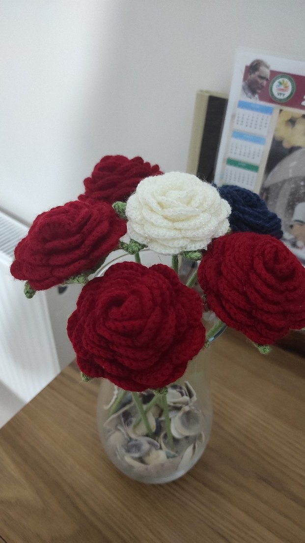 Örgü Güller tane fiyati - Görsel 2