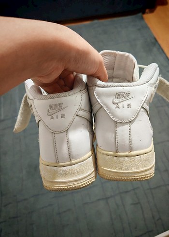 Beyaz Bağcıklı Yüksek Topuklu Kadın Spor Ayakkabı - Görsel 3