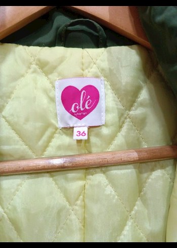 Sarı Kürklü Kadın Mont - Görsel 2