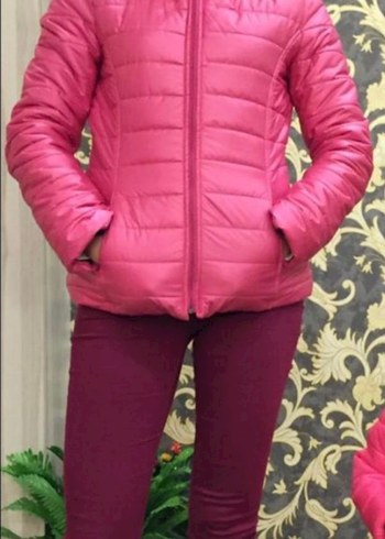 Pembe Fermuarlı Kadın Ceket - Görsel 6