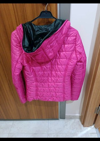 Pembe Fermuarlı Kadın Ceket - Görsel 3