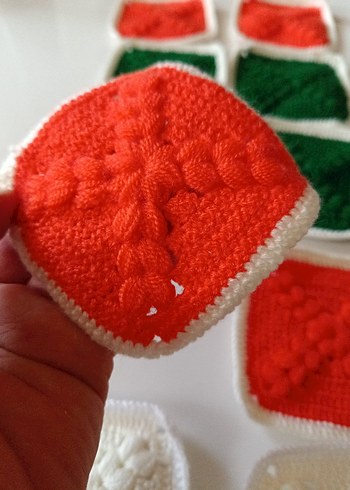 Çok Renkli Örgü Parçaları motifler - Görsel 6