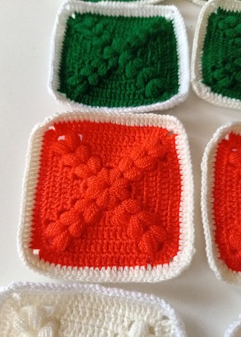 Çok Renkli Örgü Parçaları motifler - Görsel 4