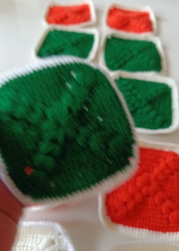 Çok Renkli Örgü Parçaları motifler - Görsel 2