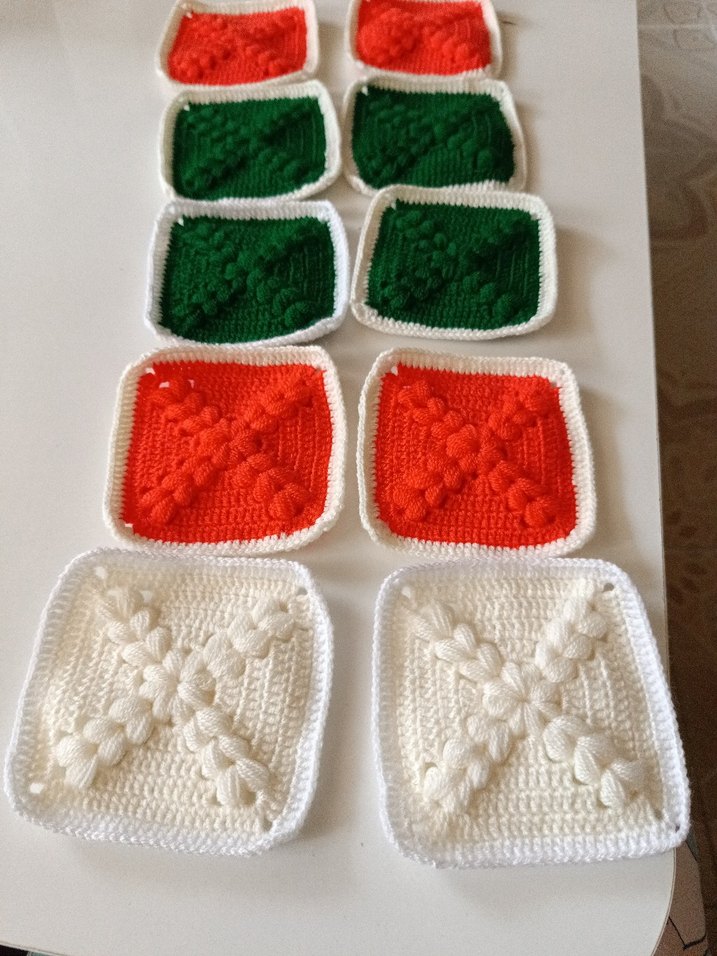 Çok Renkli Örgü Parçaları motifler - Görsel 3