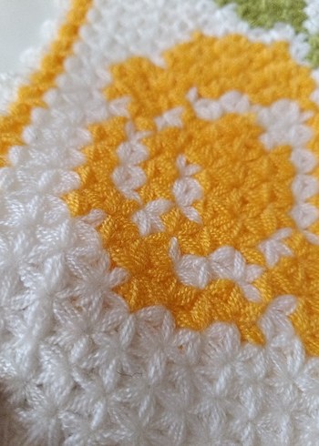 Motifli El Örgüsü Banyo Süngeri lif - Görsel 5