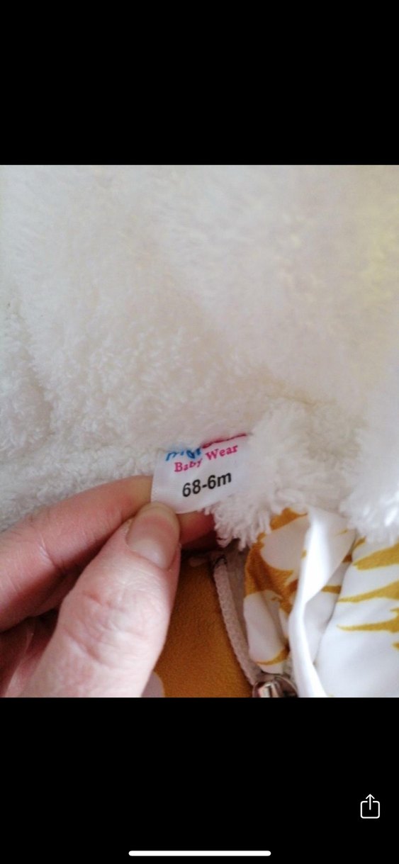 Sarı Çiçek Desenli Bebek Kış Tulumu Kapüşonlu - Görsel 4