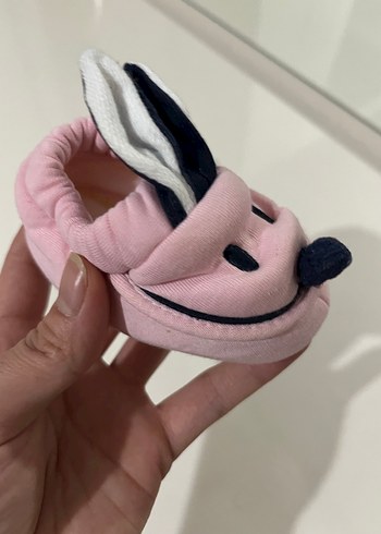 Kız Çocuk Pembe Tavşanlı Sıcak Ev patiği - Görsel 2