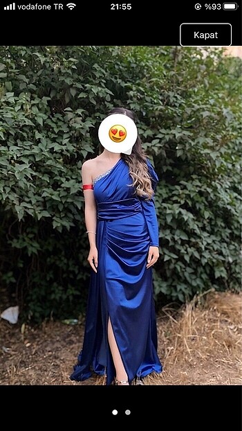 Diğer Tek kol abiye elbise