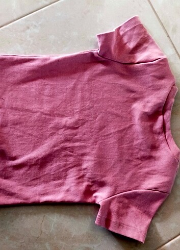 s Beden pembe Renk Basic t-shirt