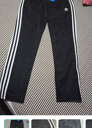 Adidas Siyah Uc Cizgili Spor Pantolon