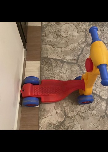 Renkli Sarı Çocuk Scooterı - Görsel 2