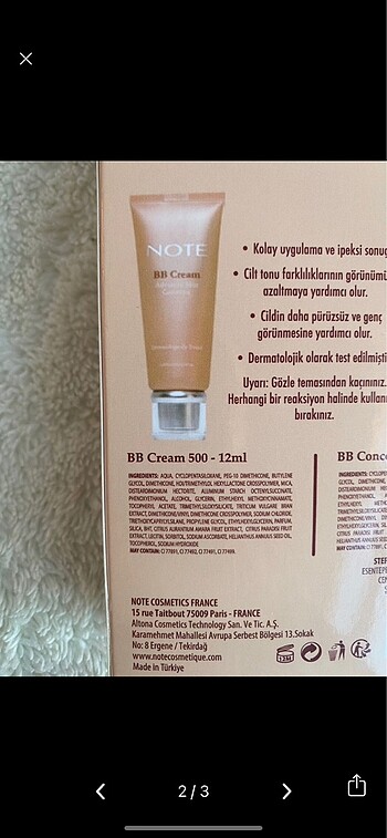 Note Note BB Krem 500 12 ml