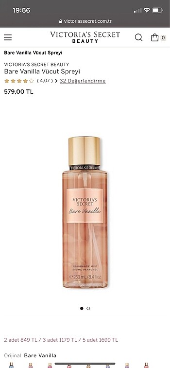 victoria?s secret bare vanilla