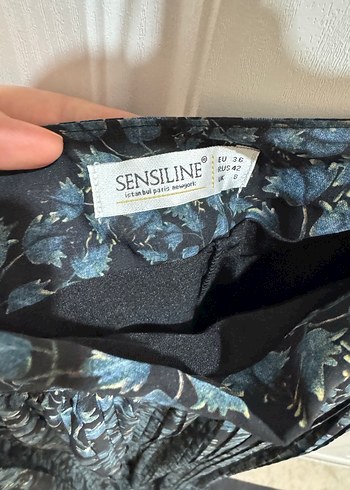 Bohem Uzun Pilili Mavi Etek - Görsel 4