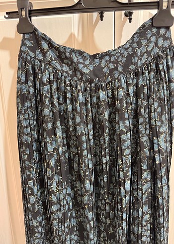 Bohem Uzun Pilili Mavi Etek - Görsel 2