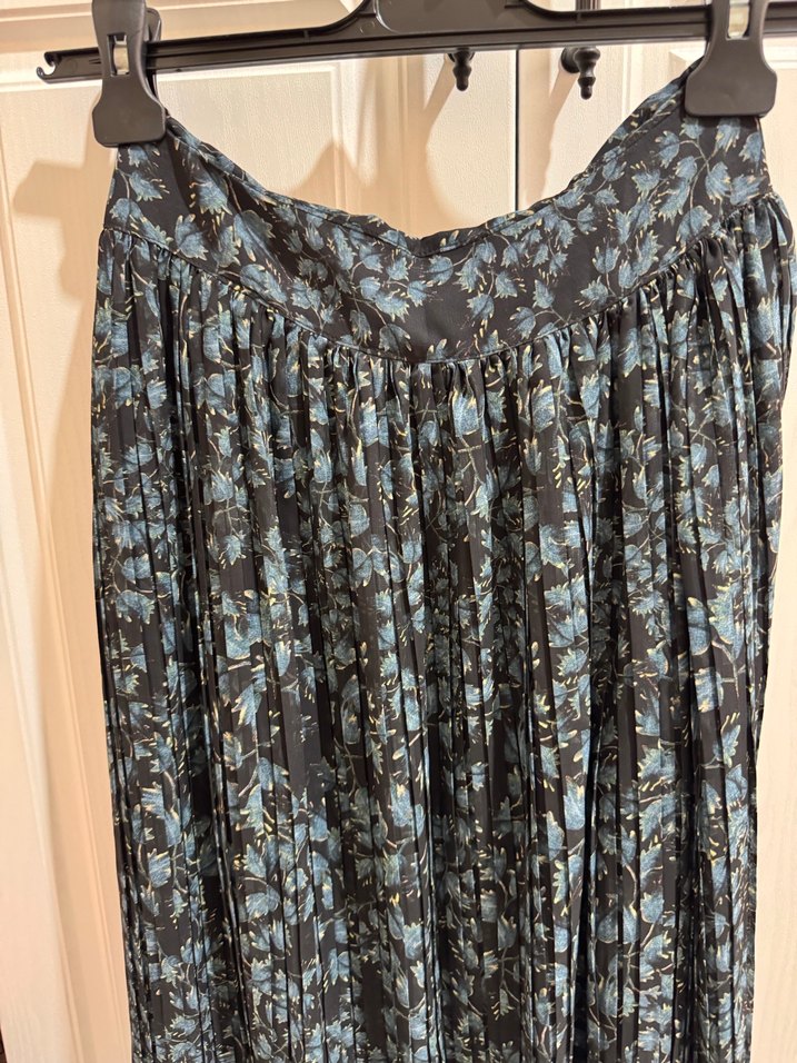 Bohem Uzun Pilili Mavi Etek - Görsel 2