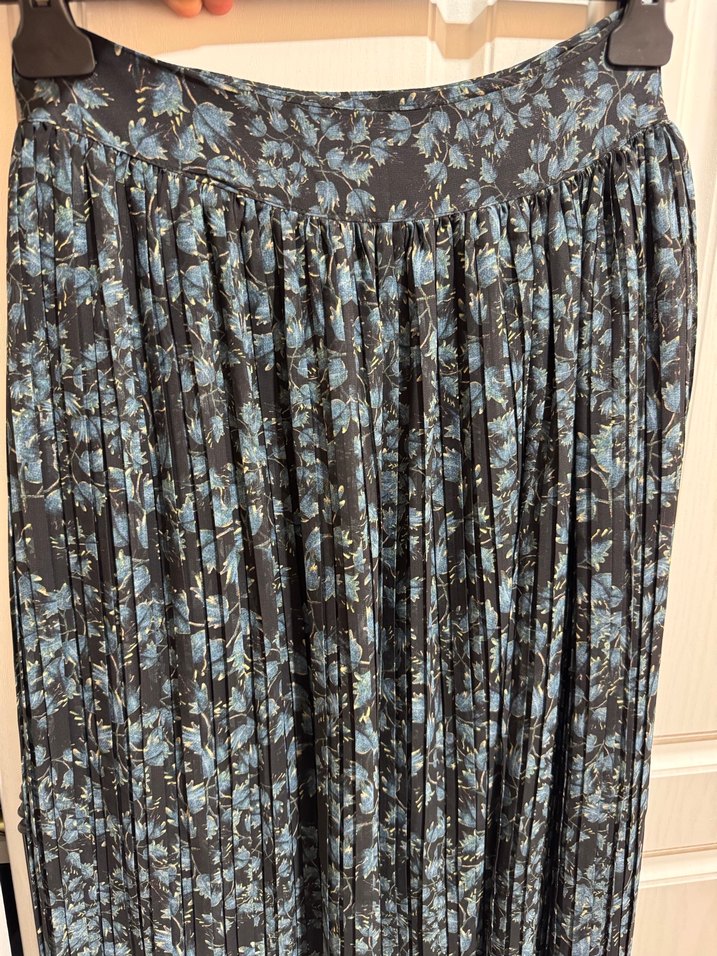 Bohem Uzun Pilili Mavi Etek - Görsel 3