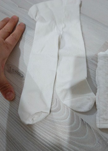 Pamuk Bebek Yeleği ve Çorap Seti - Görsel 3