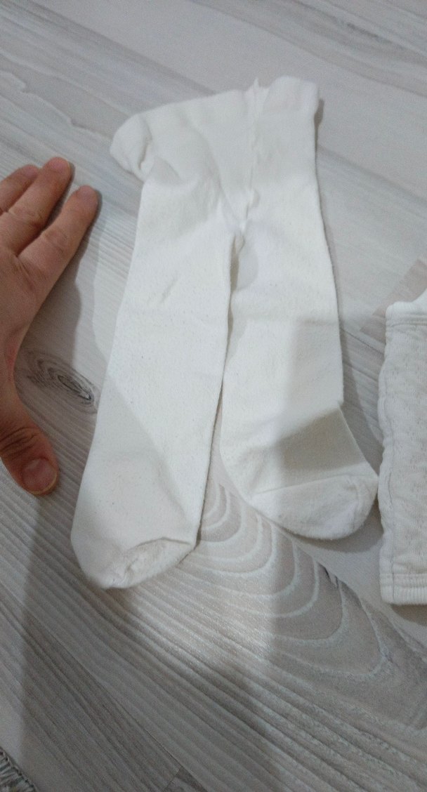 Pamuk Bebek Yeleği ve Çorap Seti - Görsel 3