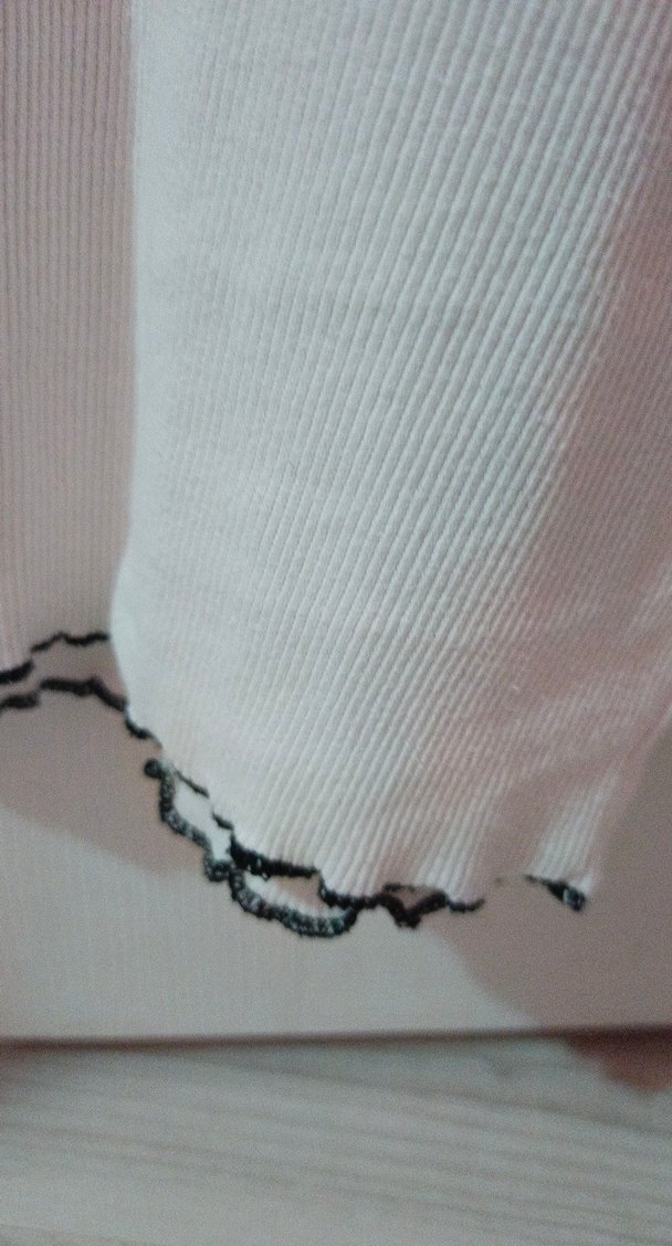 Beyaz Pamuklu Kız Çocuk Uzun Kollu Tişört - Görsel 3