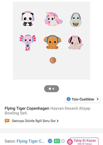 Pastel Renkli Hayvan Temalı Ahşap Oyuncak Seti - Görsel 5