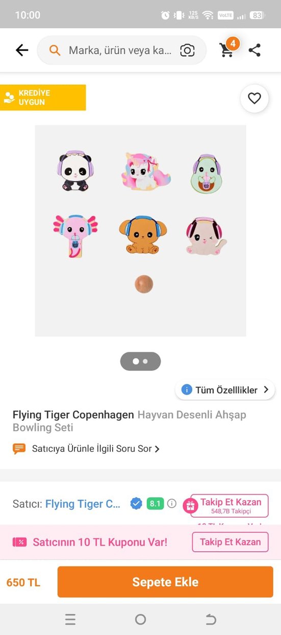 Pastel Renkli Hayvan Temalı Ahşap Oyuncak Seti - Görsel 5