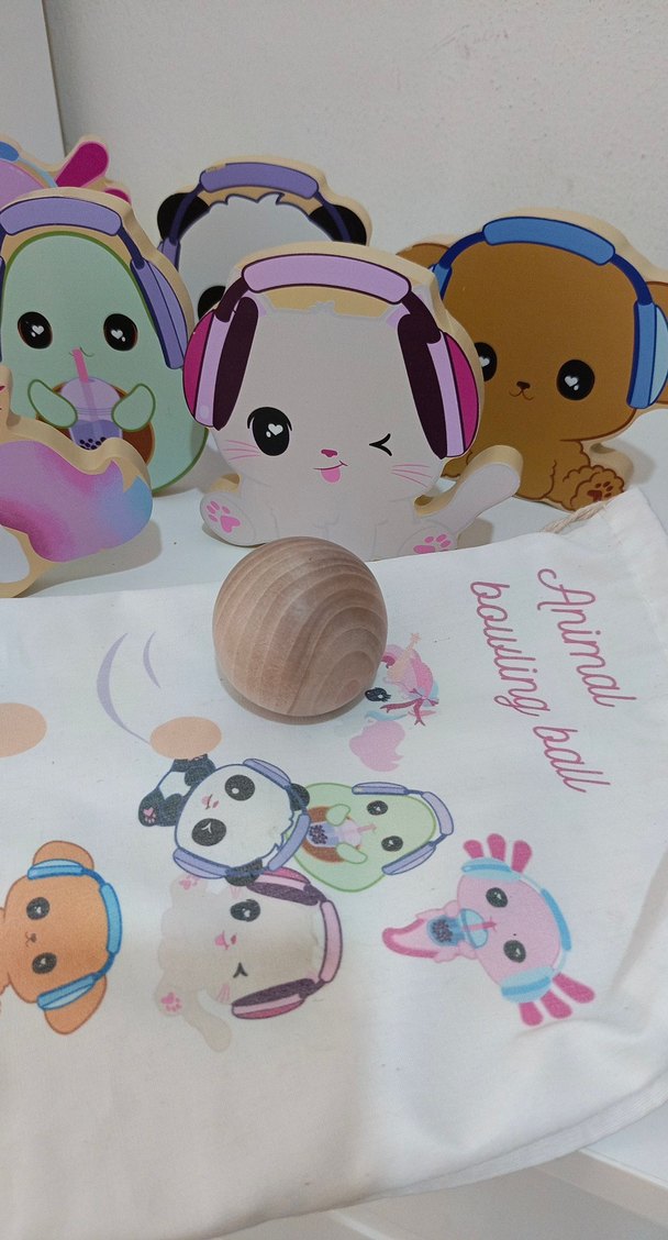 Pastel Renkli Hayvan Temalı Ahşap Oyuncak Seti - Görsel 3